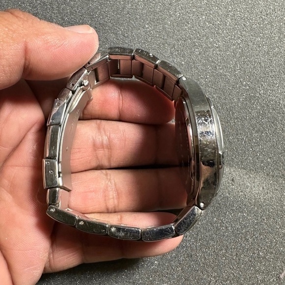 Relic Mens Quartz Sports Watch Date Just ZR11674 Silver Tone Working New Battery - Picture 7 of 10